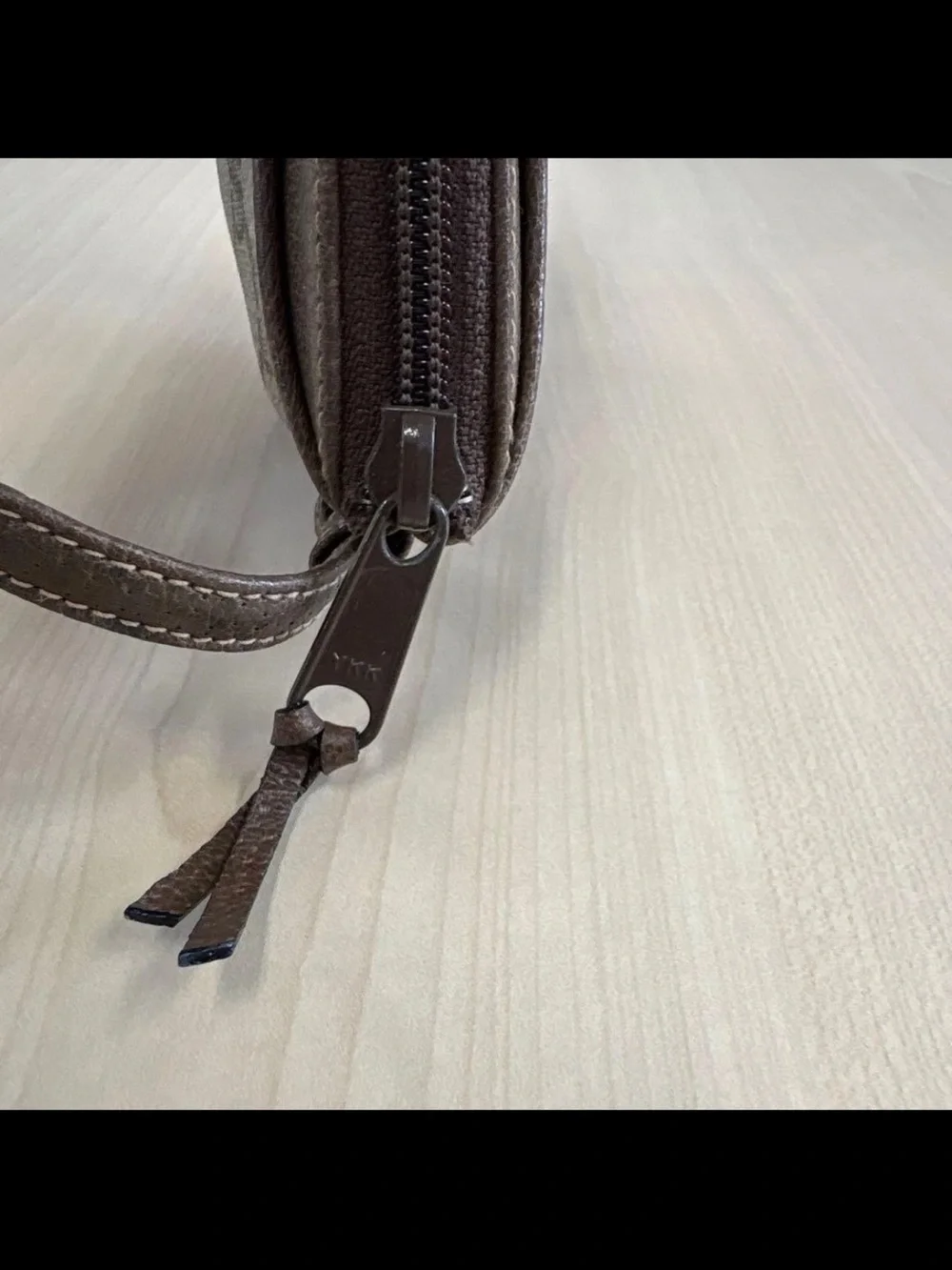 Gucci Beige/Brown Monogram Crossbody Bag with Gold-Tone GG